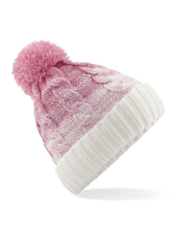 dusky pink/off white